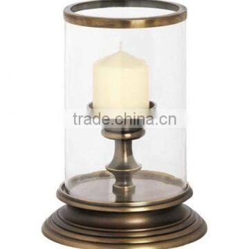 BRASS AND CANDLE HOLDER, HURRICANE CANDLE HOLDERS