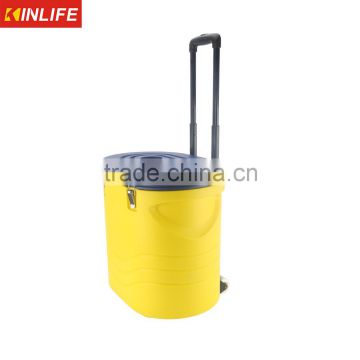 Kinlife Trolley Ice Bucket Cooler On Wheels By Rotational Moulding