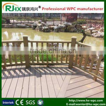 Recycled wpc material deck handrail for garden protecting fence and trestle