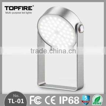 Unique portable USBrechargeable 120days standby time IP68 minus 40 degrees No flicker led reading lamp