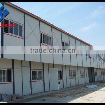 prefabricated steel beam sandwich panel house design for labor camp