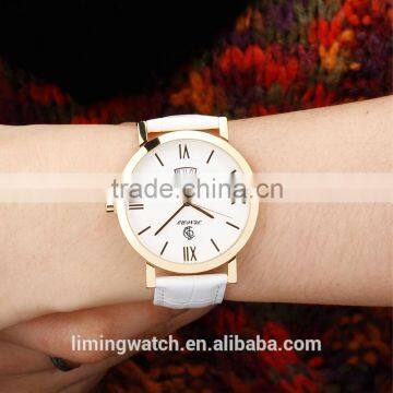 2015 high quality cheap wrist watch with leather strap for men