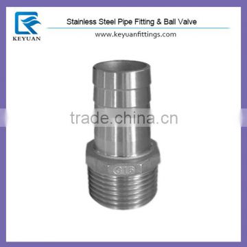 1/2" x 3/8" Inox hose barb fitting