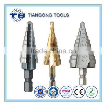 TG Straight spiral flute HSS M2 M35 Co5 step drill bit