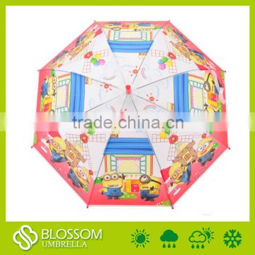 Minions Cartoon Charactor POE Children Umbrella