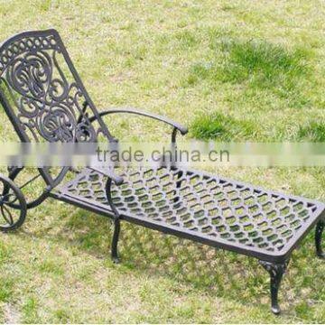 Hot sale 119*60*30cm adjustable case alum chaise lounge sun lounger