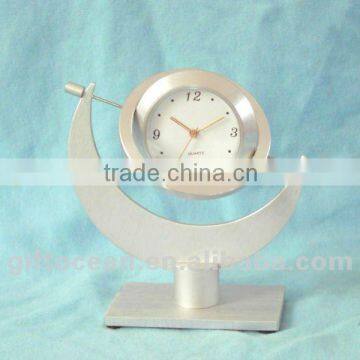 aluminum art metal desk clock,metal crafts table clock