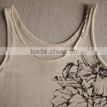 China Top Product Women's Sexy Custom Printing Burnout Tank Top photo-4