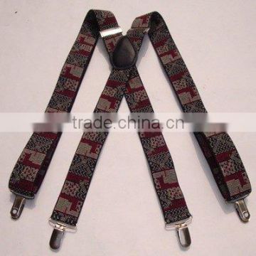 Jacquard Suspenders - X back