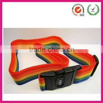 Rainbow luggage strap for ladies