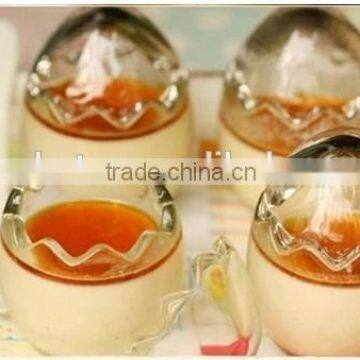 Egg Shaped Glass pudding bottle/jar