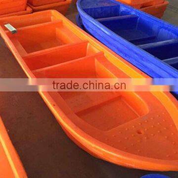 LLDPE Plastic boat with gasoline engine for 6 persons