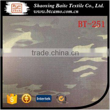 T/C Twill Black Muliticam Camouflage Fabric