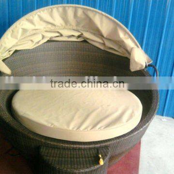 hot design round rattan outdoor bed