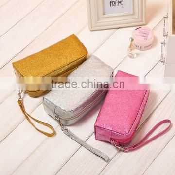 2015 best selling glitter cosmetic bag