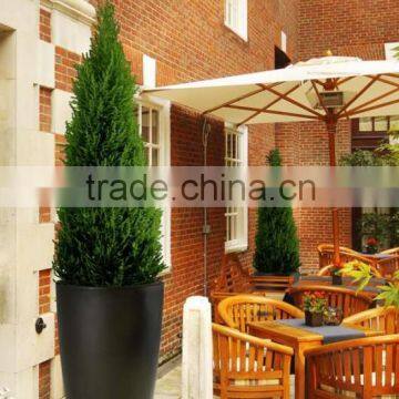 terrace decoration lighting flower pots