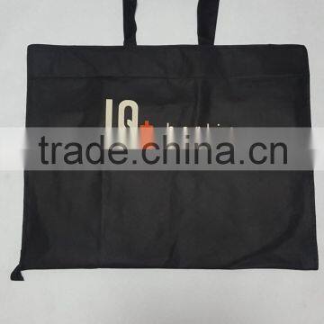 Printing logo black nonwoven suit travel bag 2016