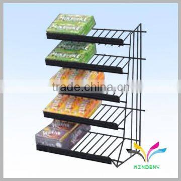 Made in China decorative metal wire supermarket chewing gum display rack