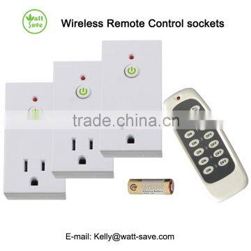 Electric Wireless Remote Control Switch Socket set US Plug K21 3+1