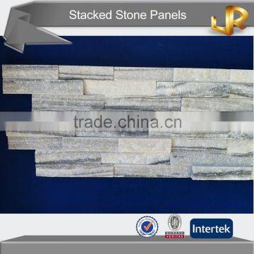 High taste grey quartz natural stone veneer panel