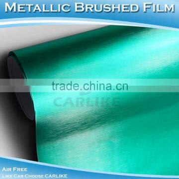 CARLIKE Air Channels Auto Chrome Brush Adhesive Foil Brushed Vinyl Sticker photo-2