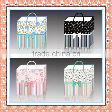 paper shopping bag 2015 new cheap flowers gift bag