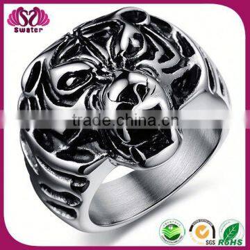 Big Lion Head Men's Ring Indian Head Ring
