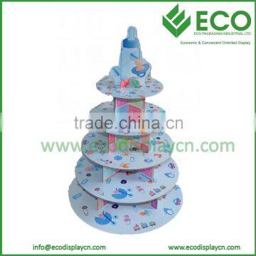 Strong Cardboard Corrugated Cheap 5 Tier Cake Stand China Wholesale