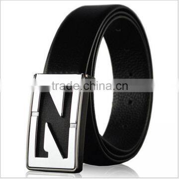 Nice Smooth Buckle Leather Men Belt