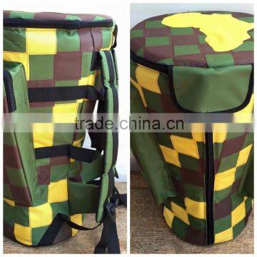 Djembe Bags Deluxe Green-Yellow Patchwork