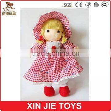 Customize Standing Plush Doll Toy Standing Girl Doll With Voice 10inch Standing Stuffed Girl Doll Toys