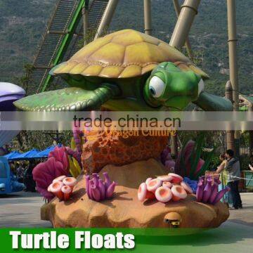 Amusement park equipment color float