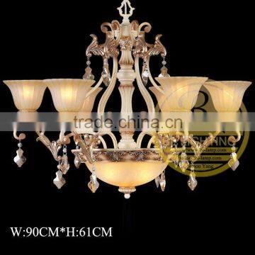 In 2014 popular crystal globe pendant lamp for hotel