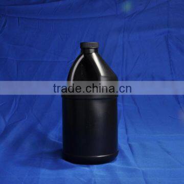 1l cylindrical black HDPE plastic BOTTLE