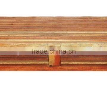 INDUSTRIAL WOOD CUTTER SMALL SIZE COFFEE TABLE ON WHEELS CART