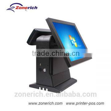 Touch POS terminal with customer display for restaurant cashier system ZQ-T9020