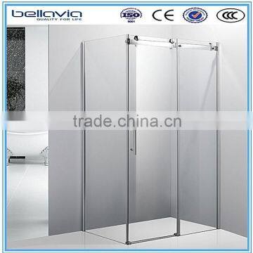 Big wheels, sliding opening aluminium profiles for shower enclosures corner shower doors shower room