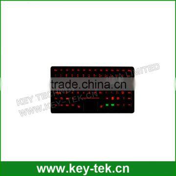 89 Keys IP65 Dynamic Sealed and Ruggedized Silicone Rubber Military Keyboard With Full Keyboard Functionalities