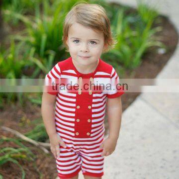 davebella 2013 summer new arrival 100% cotton striped baby rompers babi clothes DB163