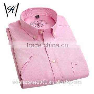 2016 100%cotton discount short sleeve mens dress shirts online