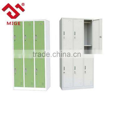 school or staff wardrobe 6 doors steel storage lockers