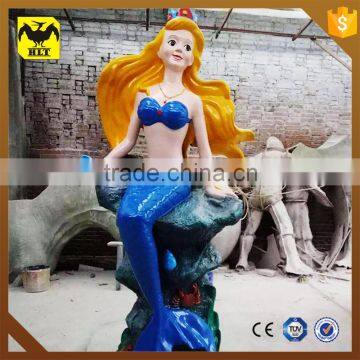 HLT outdoor fiberglass mermaid sculpture