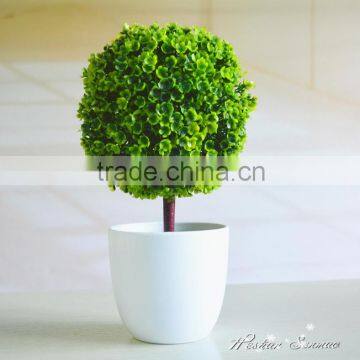 Selling table decoration artificial boxwood grass ball bonsai