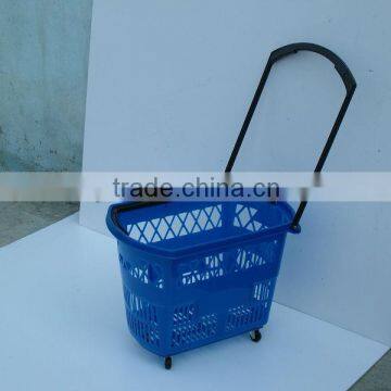 shopping basket with wheels