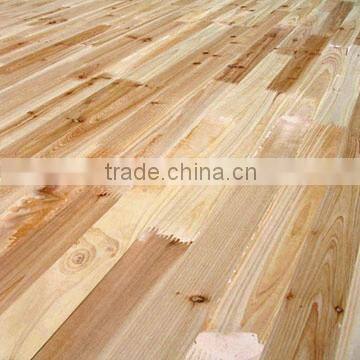 Finger joint board from acacia, rubber and pyinkado