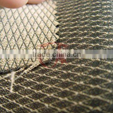 Diamond pattern suede fabric for Hometextile