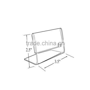 Horizontal Slanted L-Shape Acrylic Sign Holder/Slanted Sign Holders photo-2