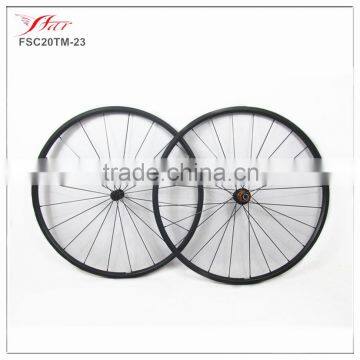 Light weight full carbon road bike wheels 20mm depth tubular bicycle wheel for road with ED hub 20H/24H