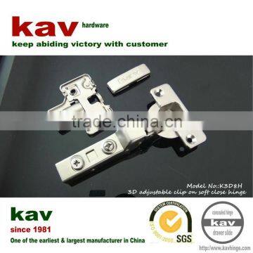 3D concealed wooden door hinge with hydraulic cylinder