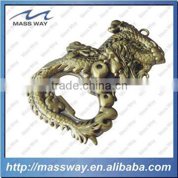 high quality old color custom 3D dragon metal bottle opener